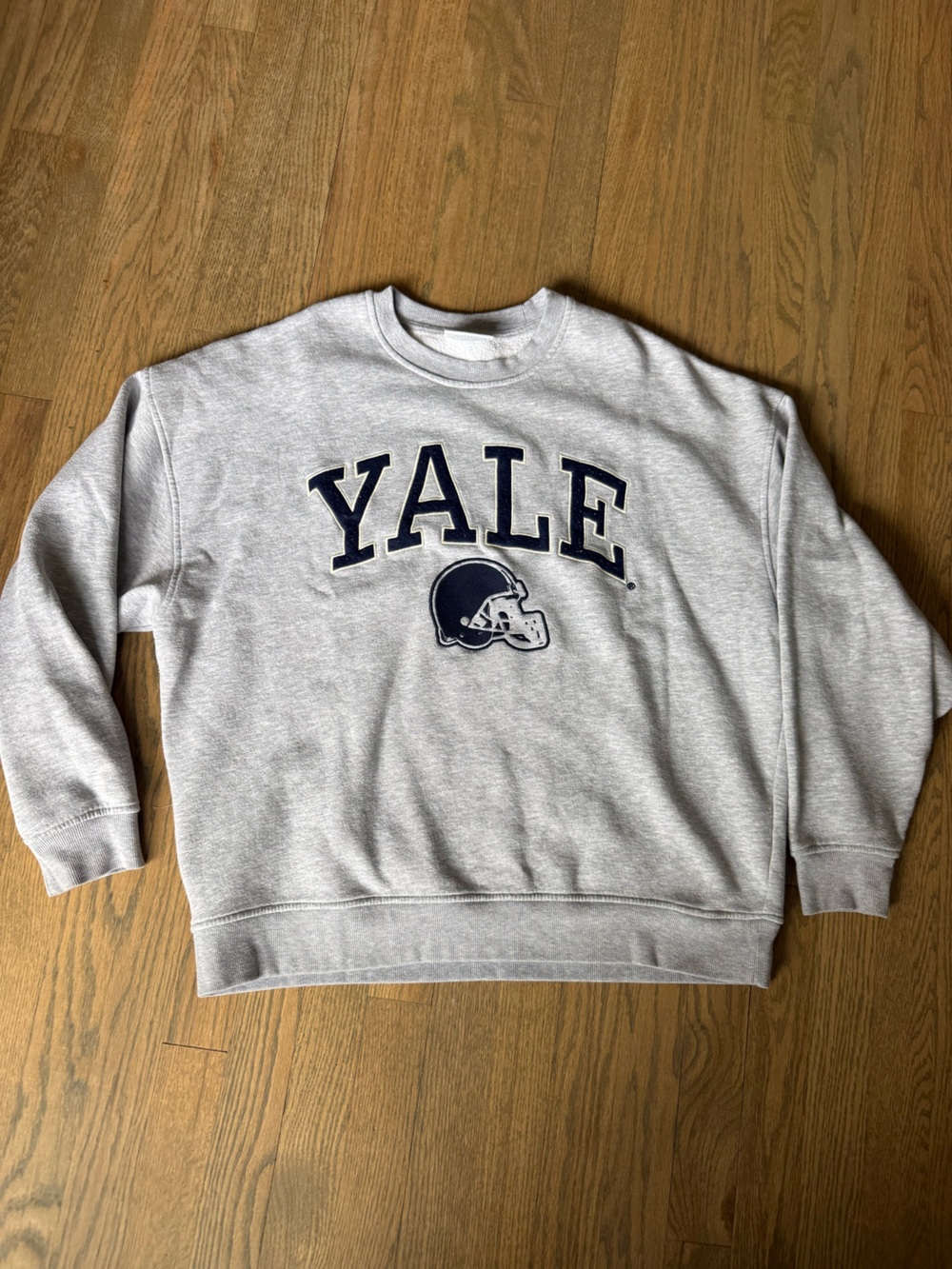 Primark Grey Sweatshirt with Navy YALE Logo